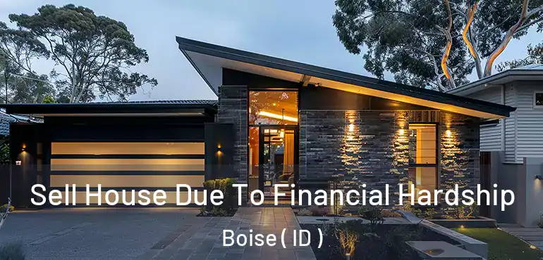  Sell House Due To Financial Hardship Boise ( ID )